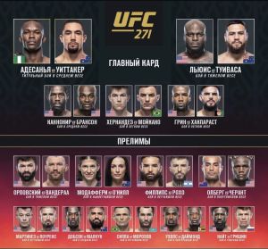 кард UFC 271